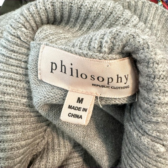 Philosophy Gray Turtleneck - Picture 3 of 6